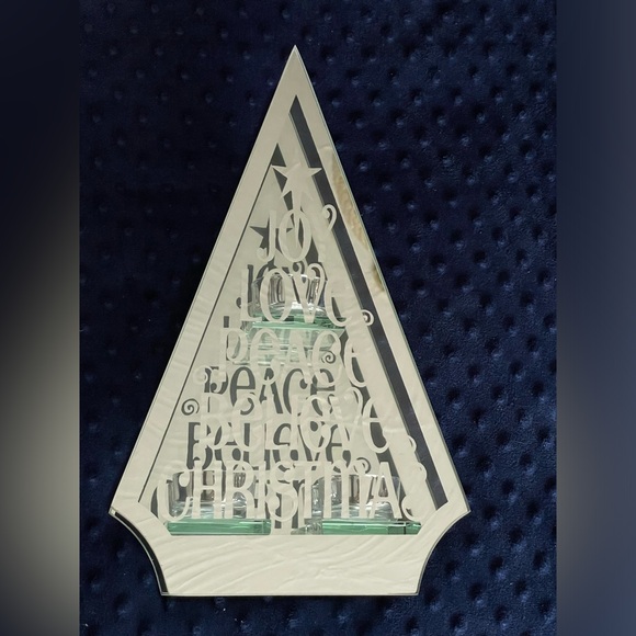 Christmas Glass Tea-light Holder - HolidayStuff - Picture 3 of 5